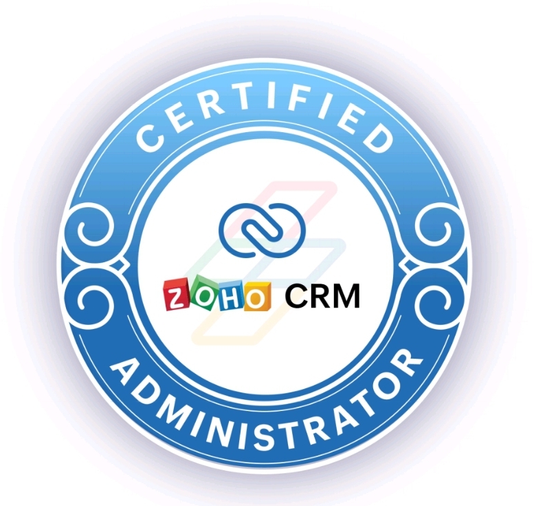 Zoho CRM Certified Administrator certificate — Bruno Pouliot